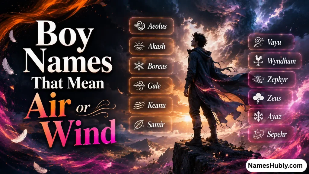 Boy Names That Mean Air or Wind