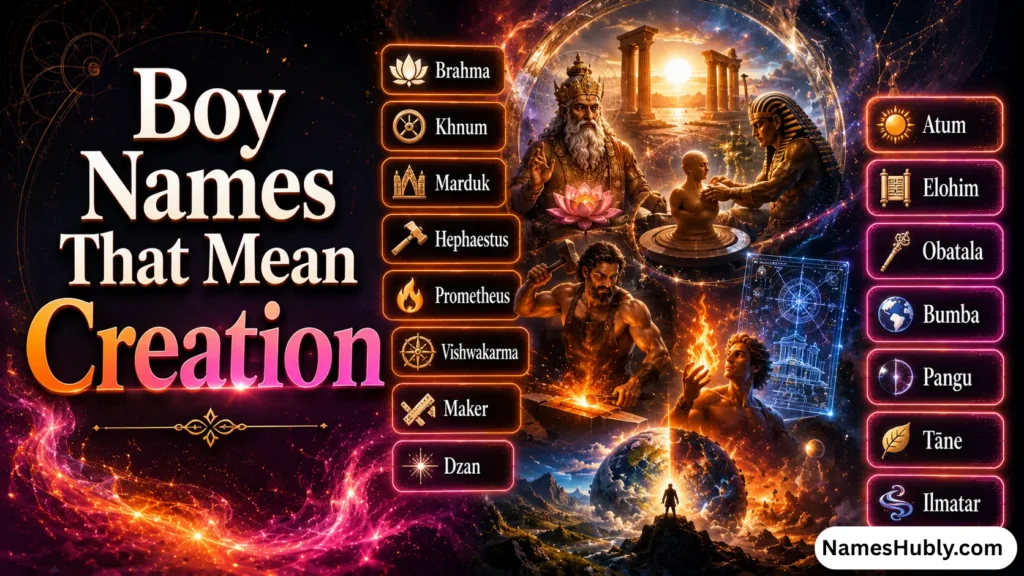 Boy Names That Mean Creation