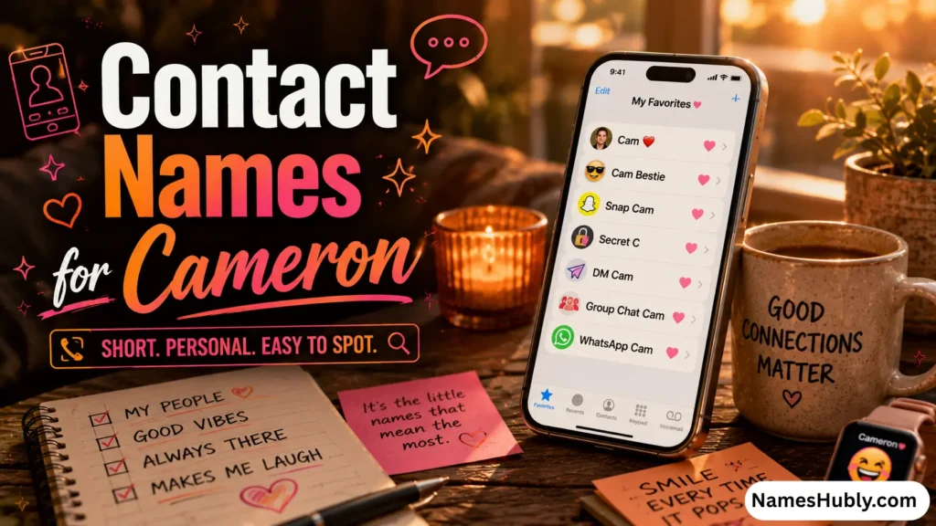 Contact Names for Cameron