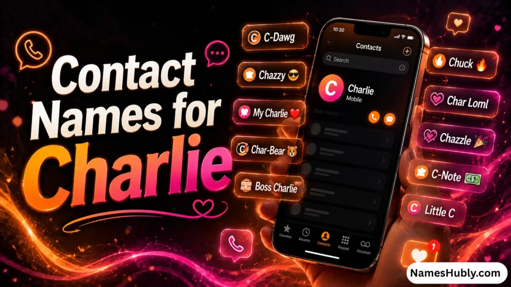 Contact Names for Charlie