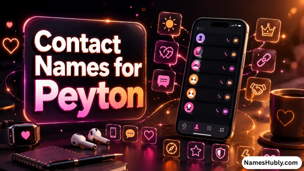 Contact Names for Peyton