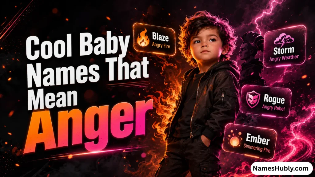 Cool Baby Names That Mean Anger