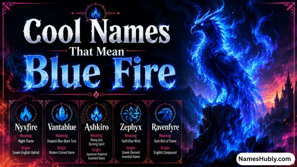 Cool Names That Mean Blue Fire