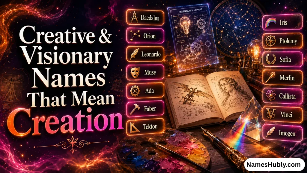 Creative & Visionary Names That Mean Creation