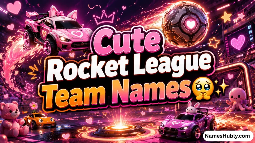 Cute Rocket League Team Names 🥺✨