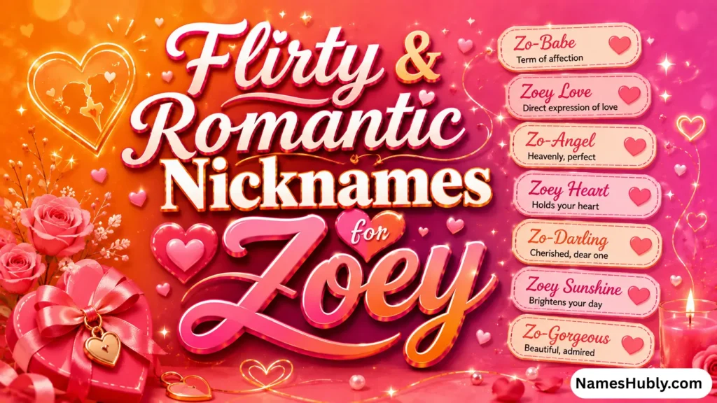 Flirty & Romantic Nicknames for Zoey
