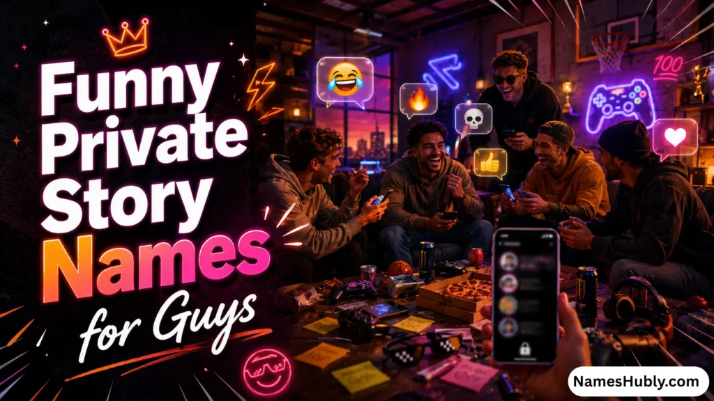 Funny Private Story Names for Guys