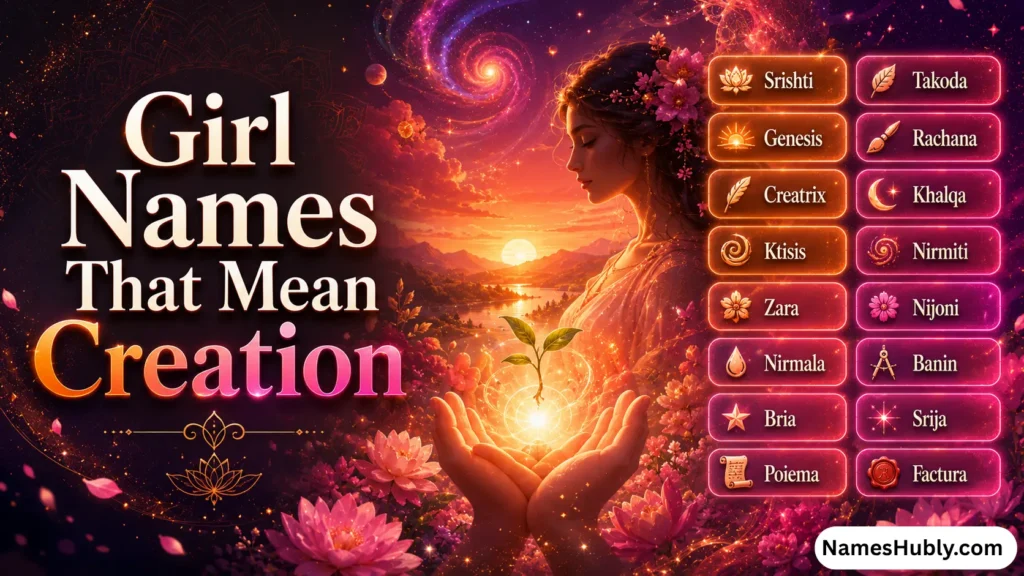 Girl Names That Mean Creation