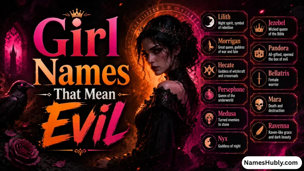 Girl Names That Mean Evil