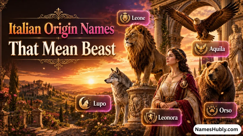 Italian Origin Names That Mean Beast