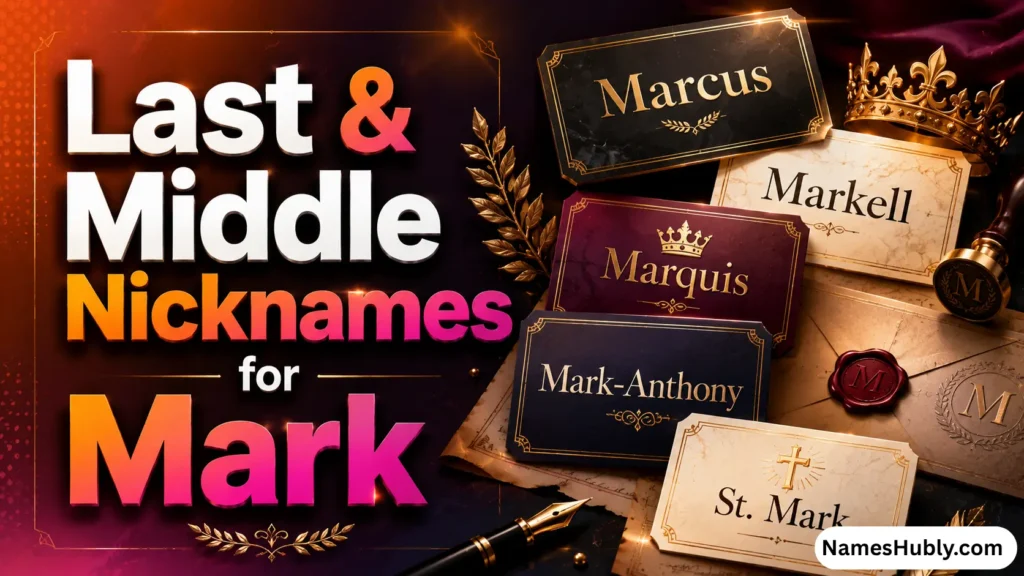 Last & Middle Nicknames for Mark