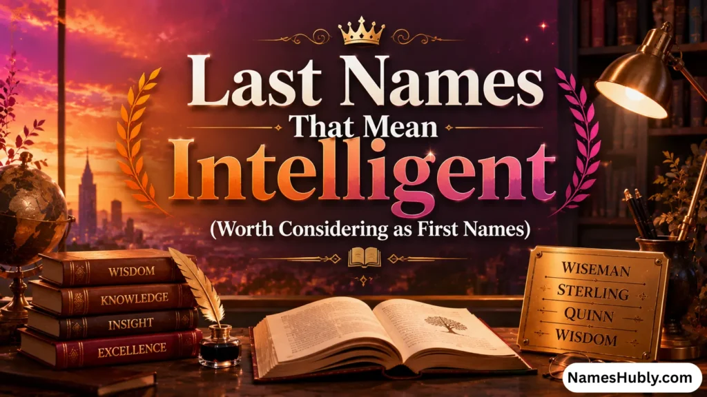 Last Names That Mean Intelligent (Worth Considering as First Names)