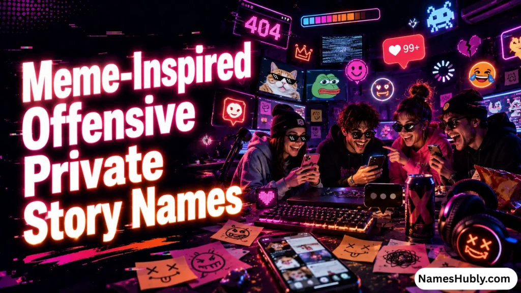 Meme-Inspired Offensive Private Story Names