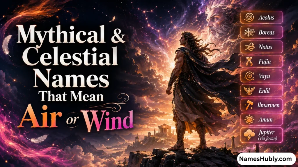 Mythical & Celestial Names That Mean Air or Wind