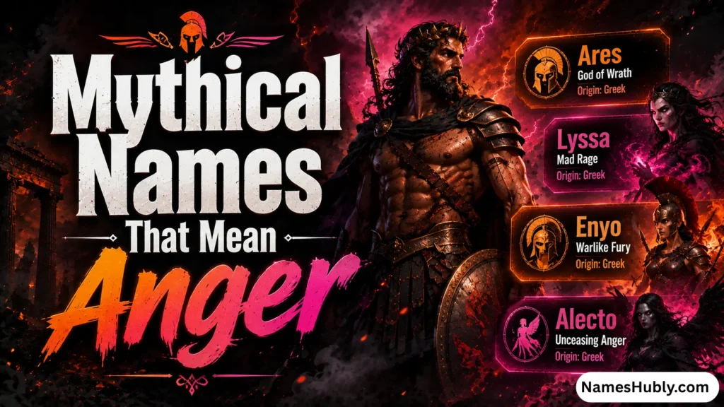 Mythical Names That Mean Anger