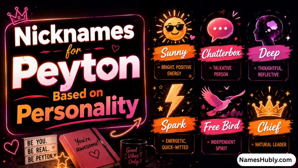 Nicknames for Peyton Based on Personality