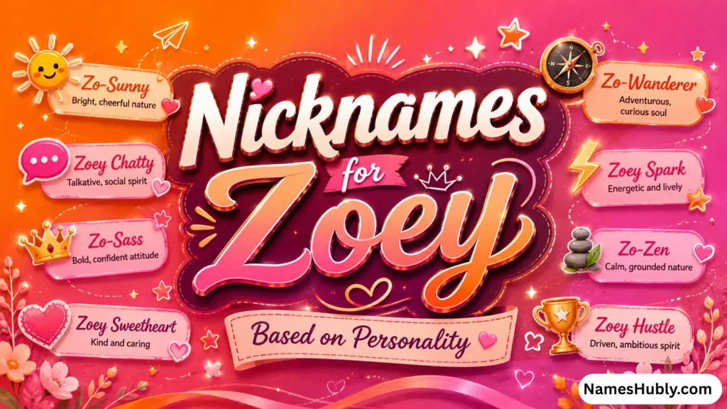 Nicknames for Zoey Based on Personality