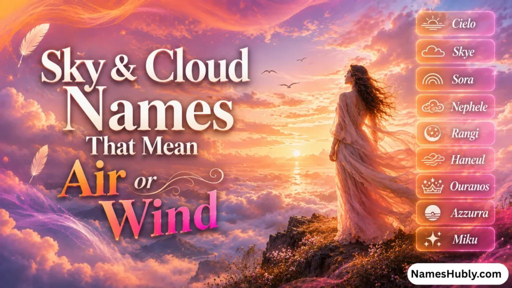 Sky & Cloud Names That Mean Air or Wind