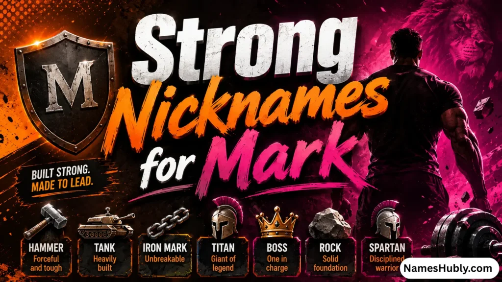 Strong Nicknames for Mark