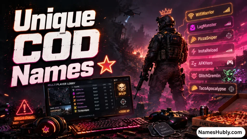 Unique COD Names 🌟