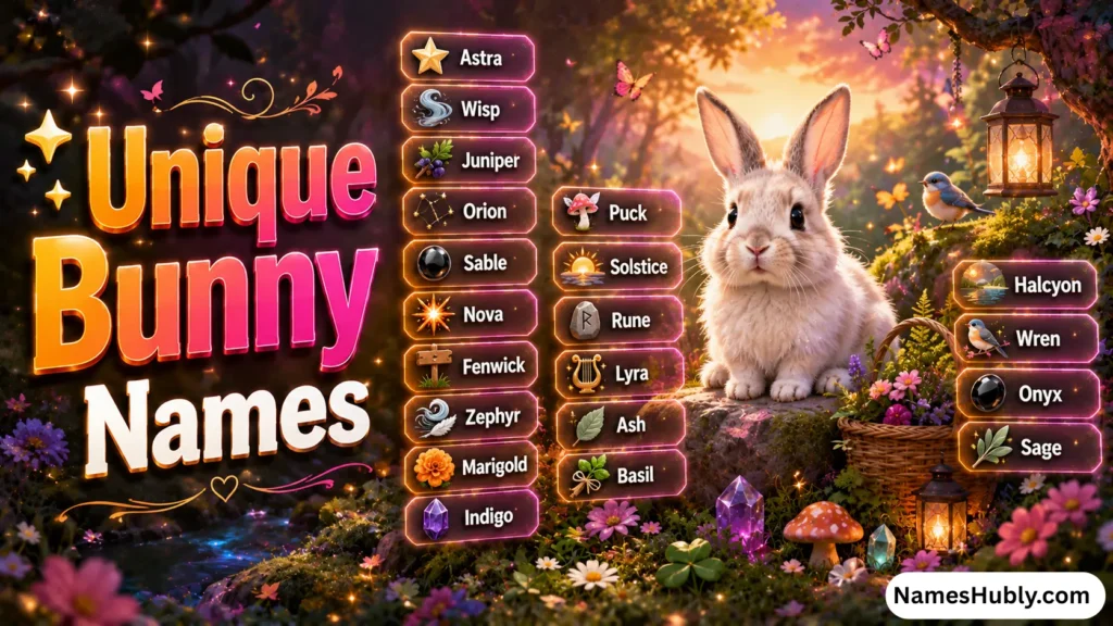 ✨ Unique Bunny Names