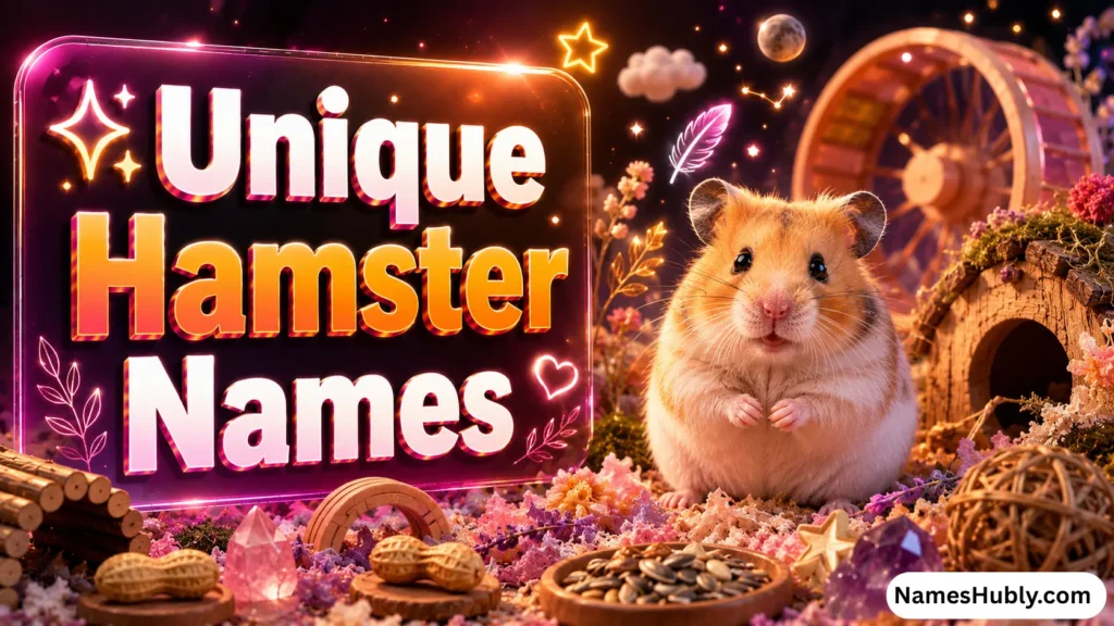 ✨ Unique Hamster Names