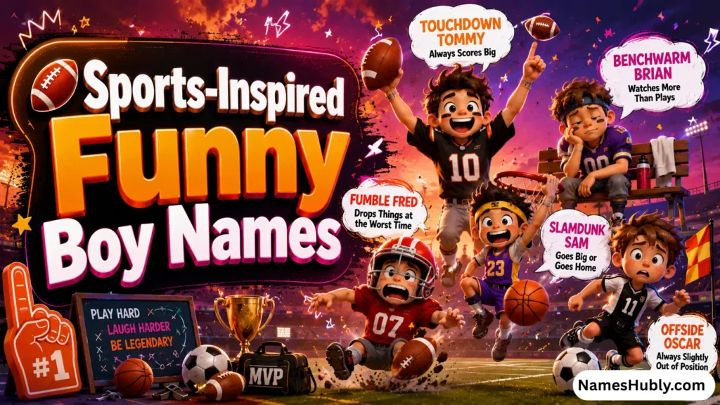 🏈 Sports-Inspired Funny Boy Names