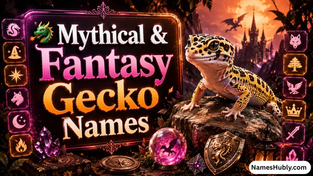 🐉 Mythical & Fantasy Gecko Names