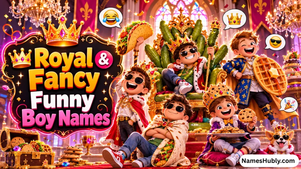 👑 Royal & Fancy Funny Boy Names