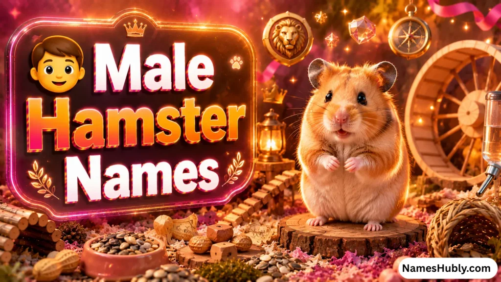 👦 Male Hamster Names