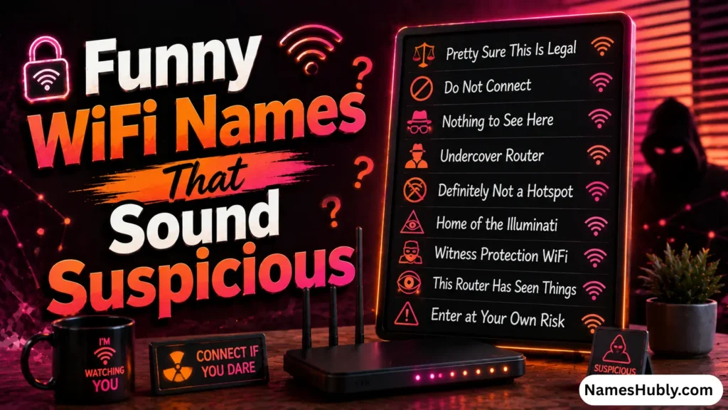 🔒 Funny WiFi Names That Sound Suspicious