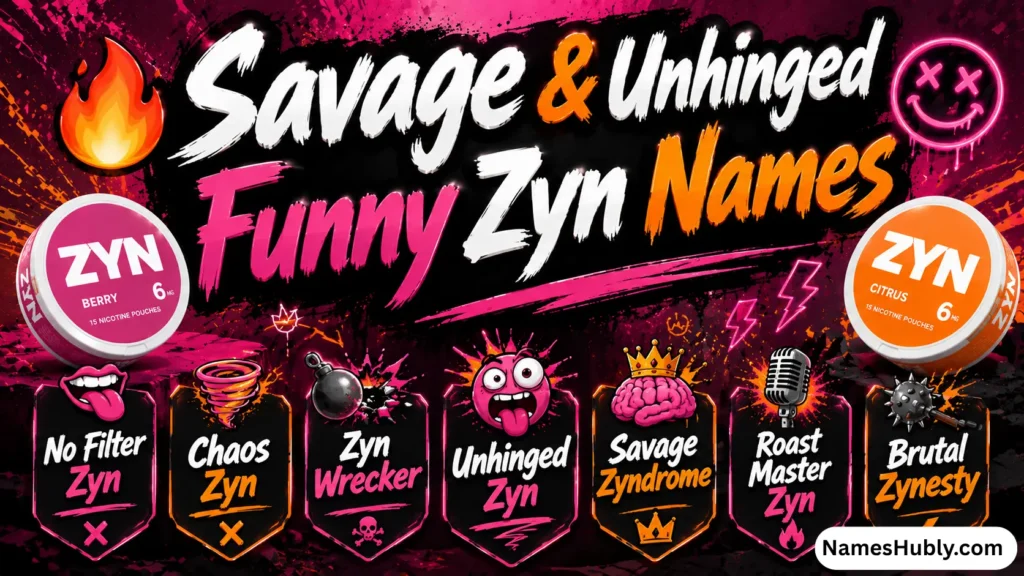 🌸 Seasonal & Holiday Funny Zyn Names