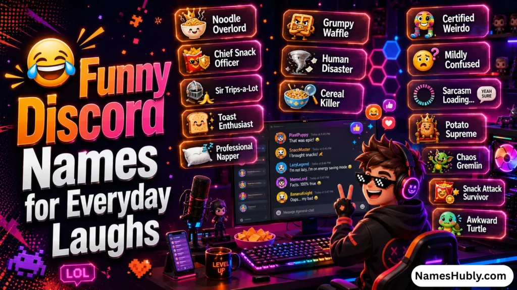 😂 Funny Discord Names for Everyday Laughs