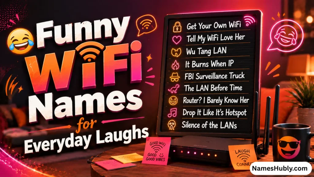 😂 Funny WiFi Names for Everyday Laughs