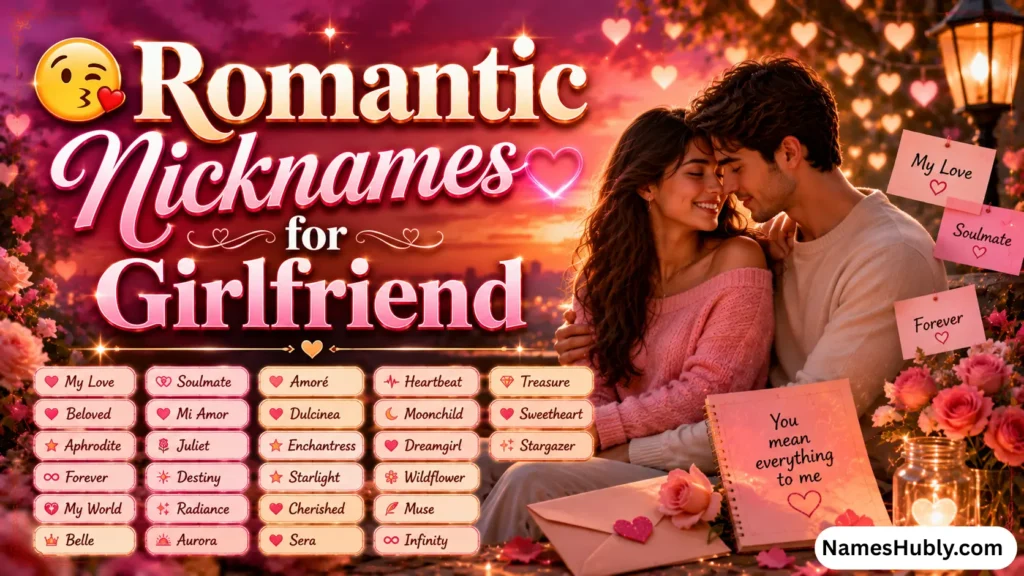 😘 Romantic Nicknames for Girlfriend