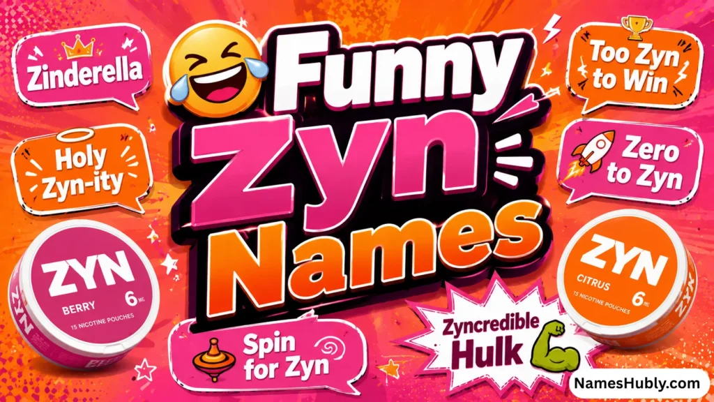 🤣 Funny Zyn Names