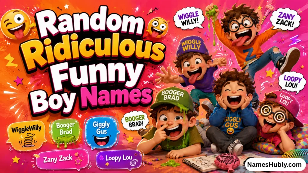 🤪 Random Ridiculous Funny Boy Names
