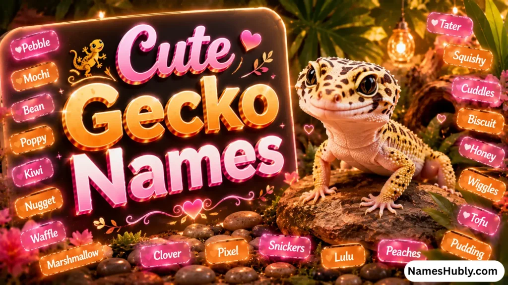 🦎 Cute Gecko Names