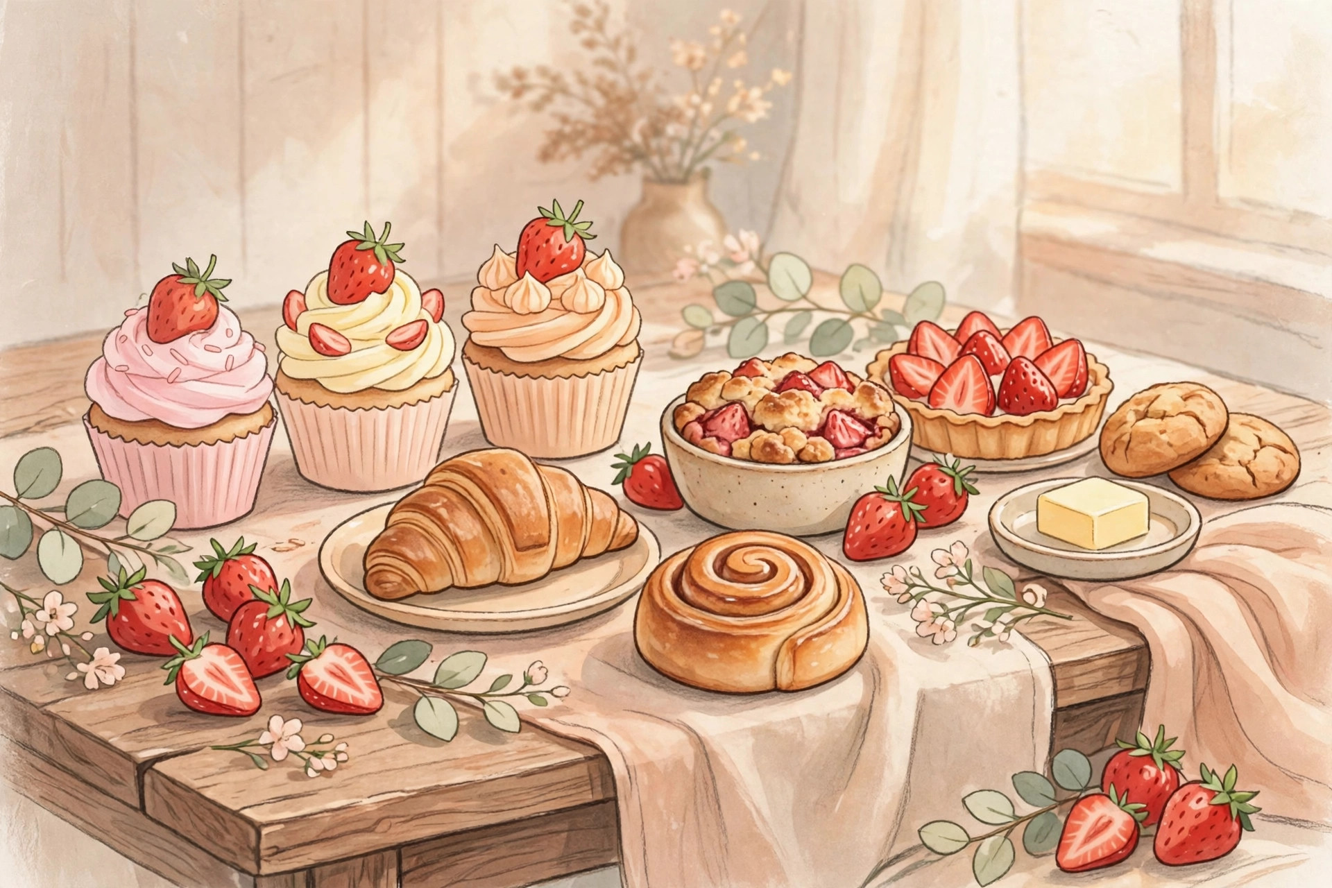 Best friends sharing cupcakes and sweets, food-inspired cute nicknames for best friend