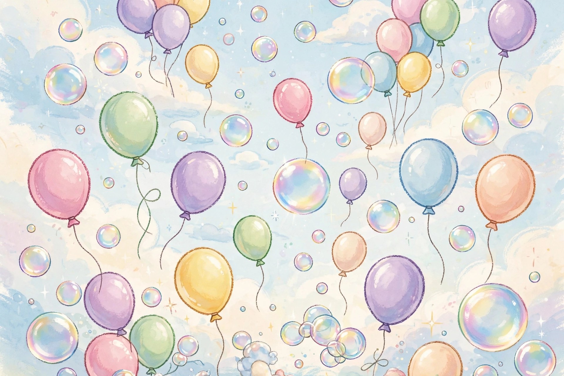 Playful bubbles and bright pastel balloons, bubbly femboy names